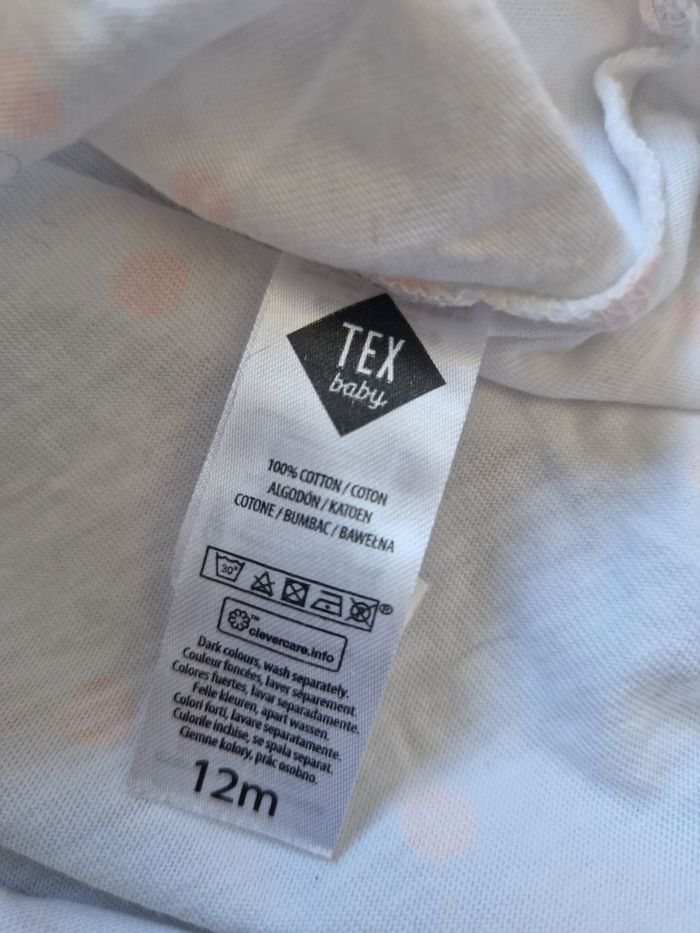 T-shirt bébé fille manches longues Tex 12 mois - photo numéro 5