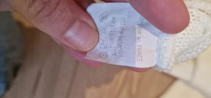 Petit pull vintage made in France écru taille 36 - photo numéro 4