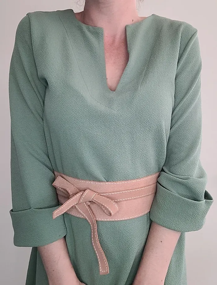 Robe kaki zara midi - photo numéro 3