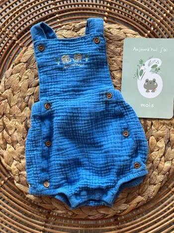 Barboteuse en gaze de coton, sergent Major, six mois