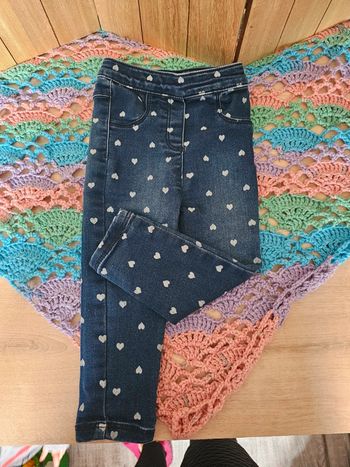 Jeans bleu extensible a coeurs Orchestra 18 mois