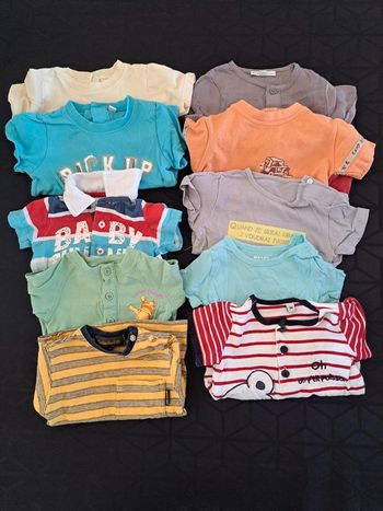 Lot de 10 Tee-shirt 3 mois multimarques