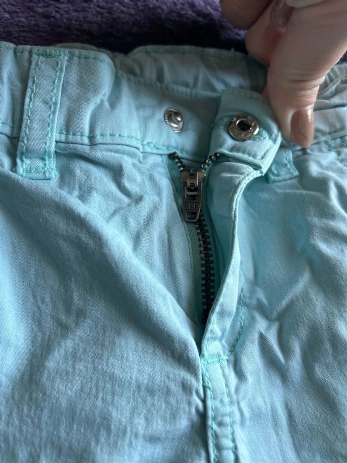 Bermuda garcon en coton turquoise my chicco taille 4 ans - photo numéro 7