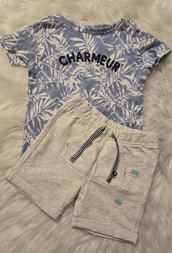 NEUFS (non portés) 🤩😍💙ensemble teeshirt mc et short 4 ans garçon 💙😍🤩