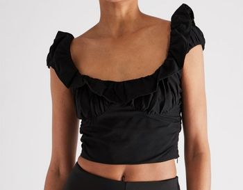 Zara - crop top noir
