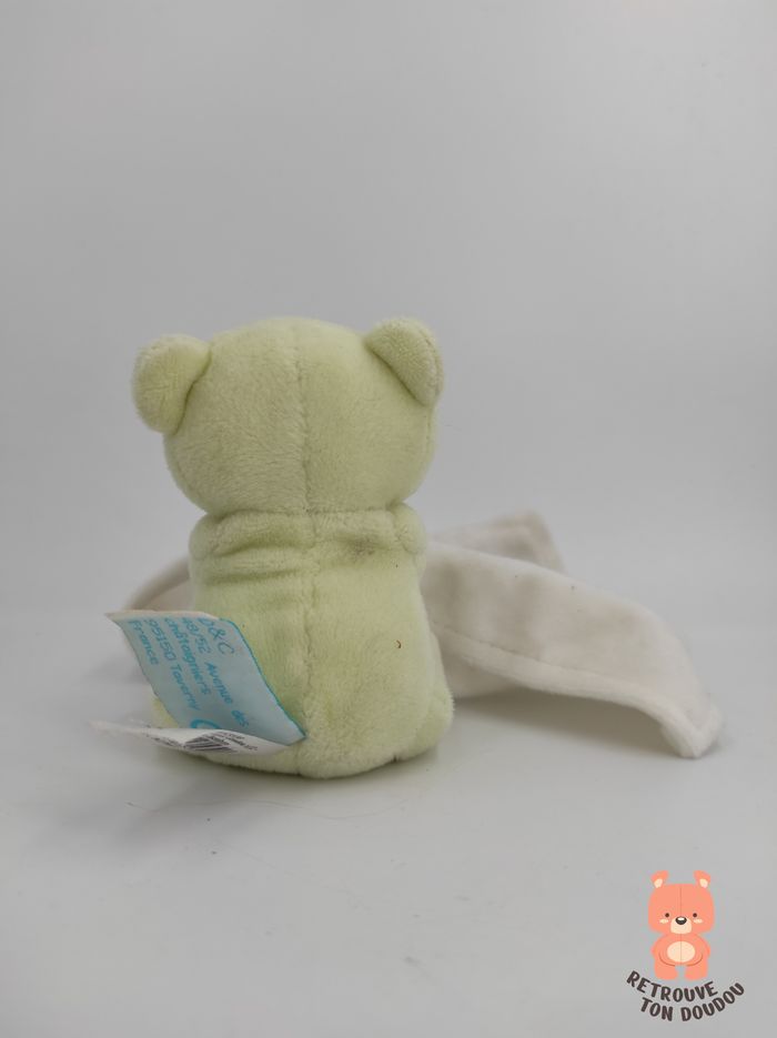 Doudou Mouchoir Ours Vert BN3530 Baby Nat' - photo numéro 2