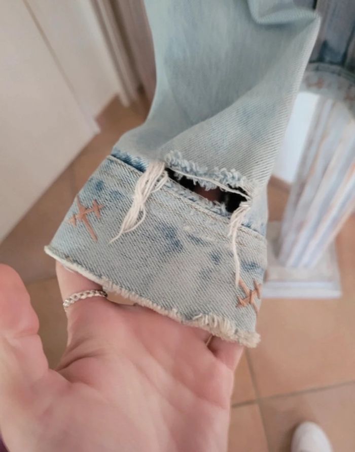 Blouson lee vintage customisé taille L - photo numéro 5