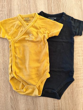 Deux bodies manches courtes