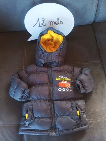 Blouson manteau doudoune chaude Garçon 12 mois Cars Disney baby