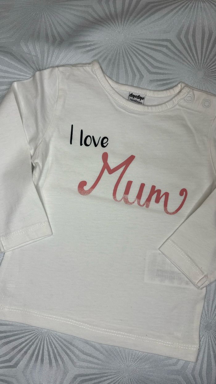 Tee-shirt manches longues fille 6-9 mois ou 74cm - photo numéro 3