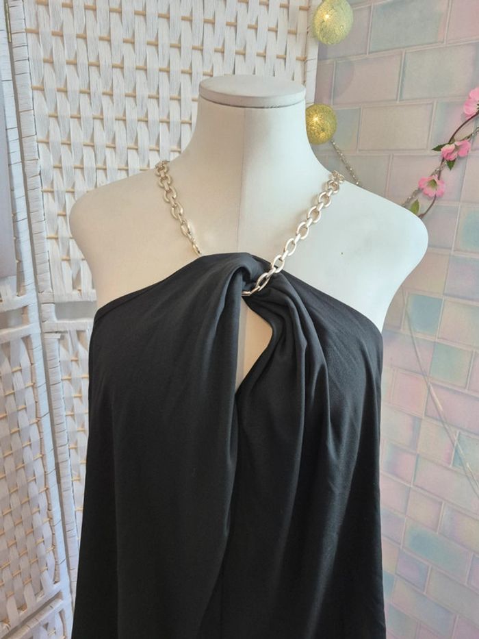 💕Jolie Top noir élégant et chic à chaînette –femme TXl / 42 mosquitos 💕 - photo numéro 6