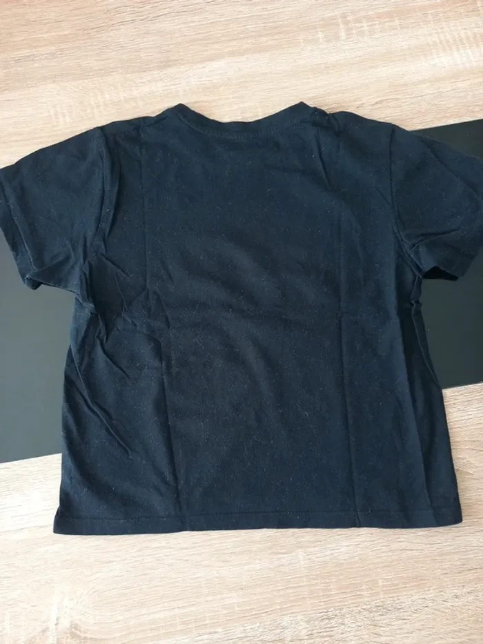 Tee-shirt noir 10 ans - photo numéro 5