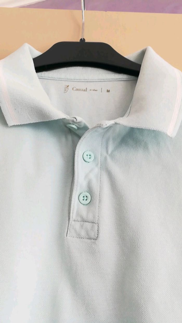 Polo bleu ciel - photo numéro 2