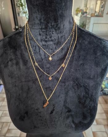 Collier multi rangs fantaisie