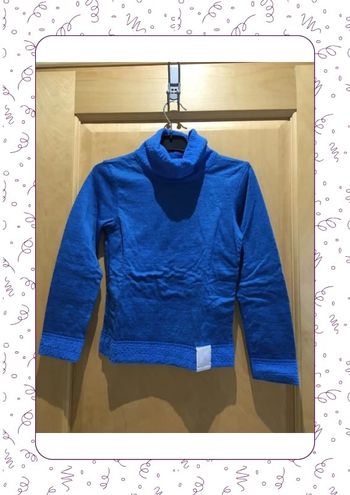 T-shirt col roulé bleu wedze