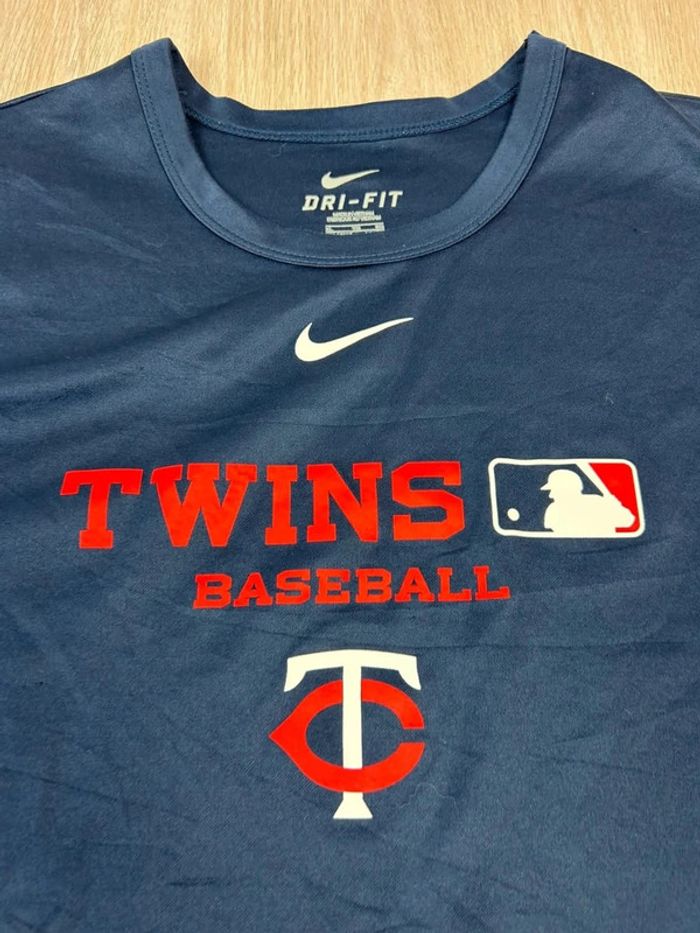 T-shirt MLB Minnesota Twins Dri-Fit Nike - Taille XL - photo numéro 6
