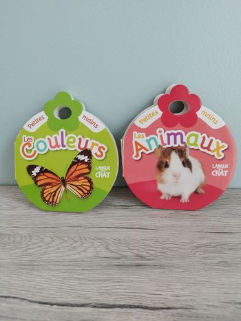 Lot de 2 livres imagiers animaux et couleurs