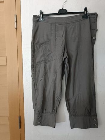 pantacourt souple fluide gris