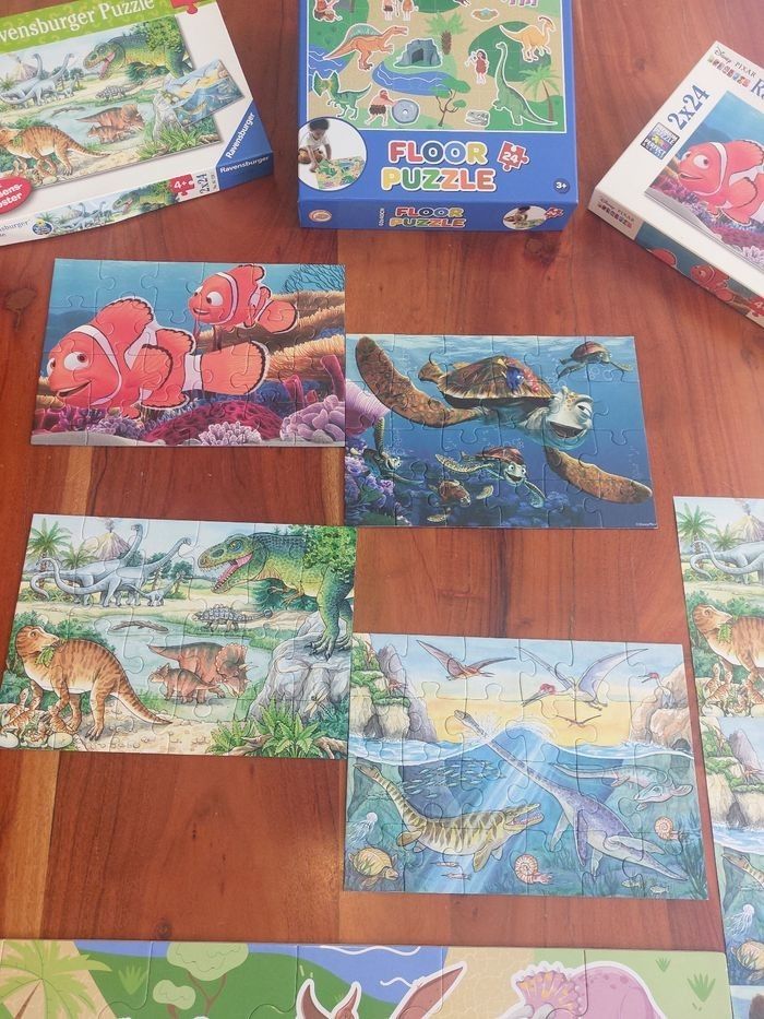 Puzzles 24 pièces "Dinosaures" et "Le monde de Némo" - photo numéro 7
