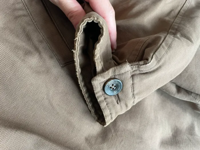 Manteau veste Camel beige homme vintage - photo numéro 10