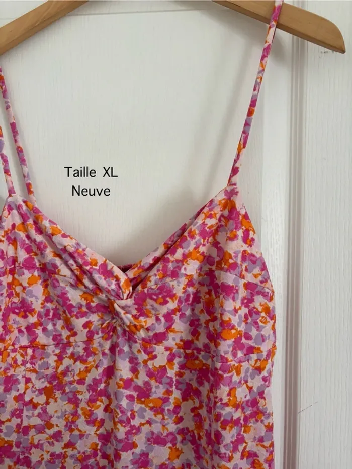 Robe à fleurs rose Mango - photo numéro 2