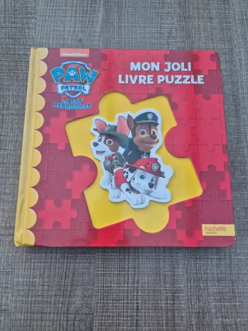 Grand livre puzzle Pat Patrouille en excellent état