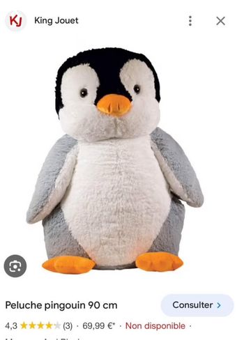 Peluche pingouin