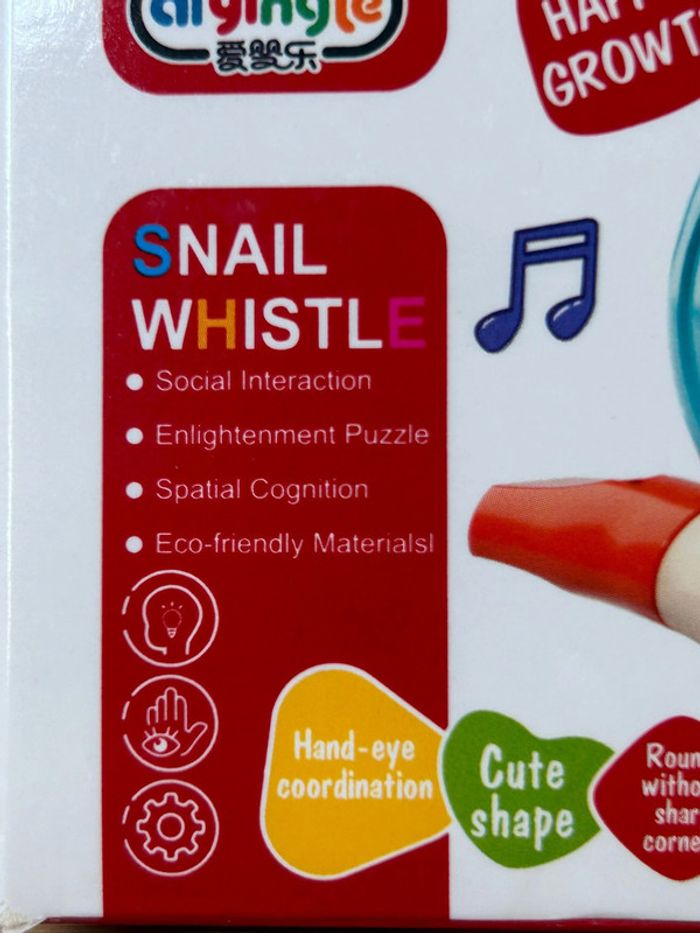 Lot de 2 sifflets pour enfants dès 10 mois - photo numéro 5