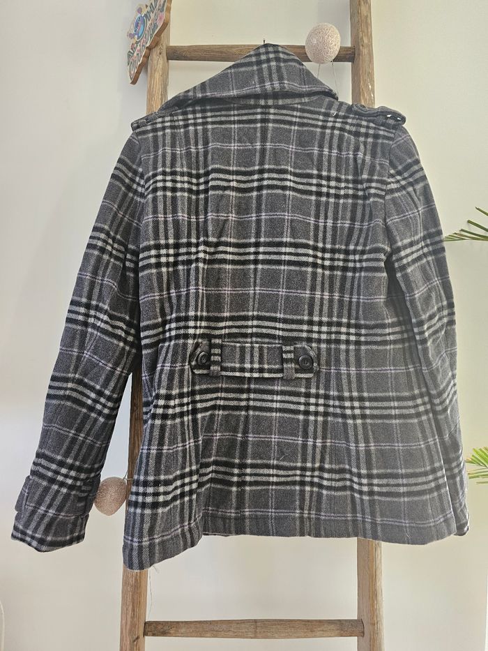 Caban manteau Tom Tailor taille 42 XL à carreaux - photo numéro 3