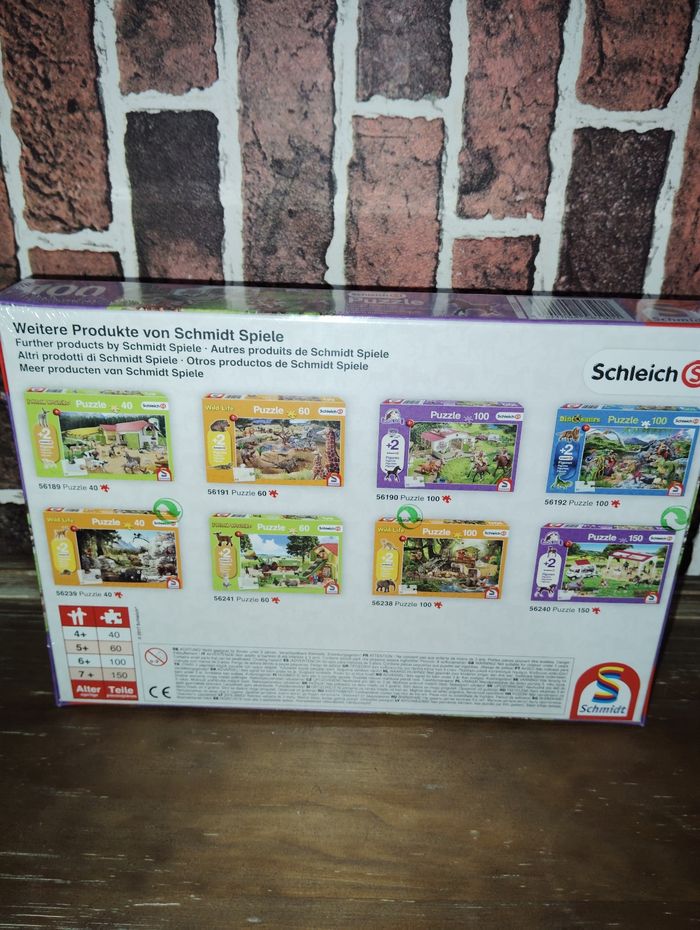 Puzzle Schleich 100 pièces avec figurine poulain - photo numéro 2