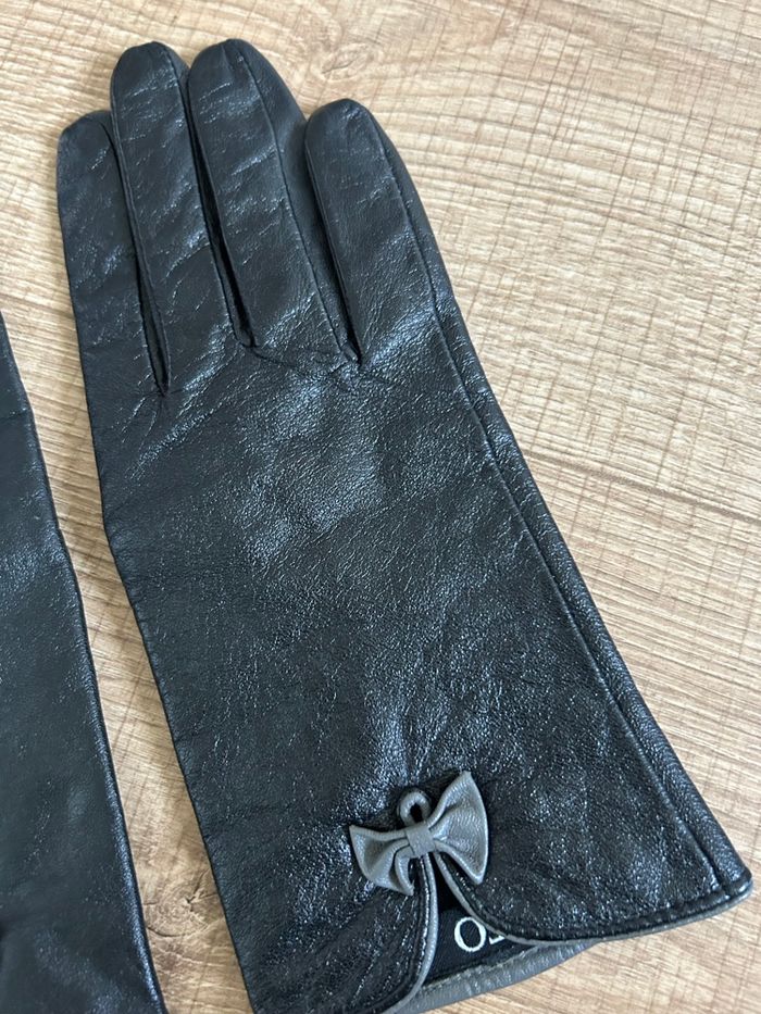 Gants noirs en cuir Texto taille L/XL TBE - photo numéro 3