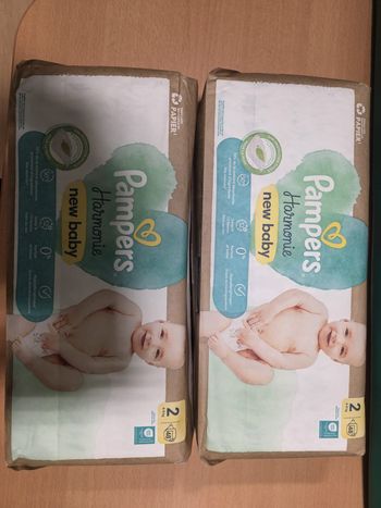 2 paquets Pampers Harmonie T2