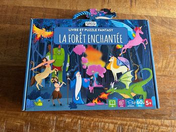 Livre et puzzle - La forêt enchantée