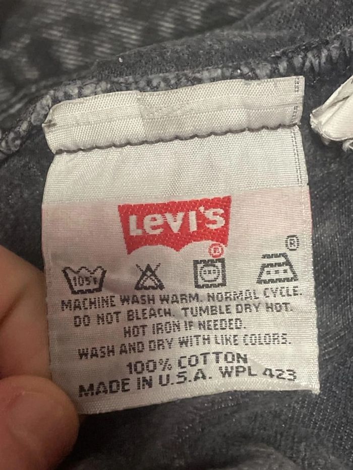 Jean levi’s 501 student gris/noir taille W30 L32 - photo numéro 6