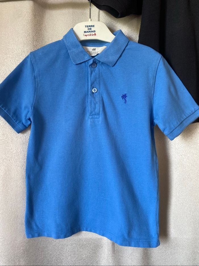 2 t-shirt polos mailles piquées 5 ans H&M - photo numéro 6