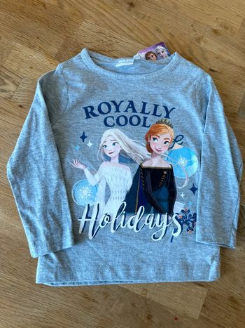 Tee shirt manche longue  la reine des neiges disney