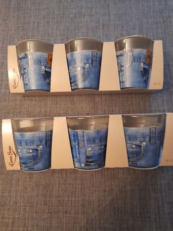 Lot de 6 verres jean's