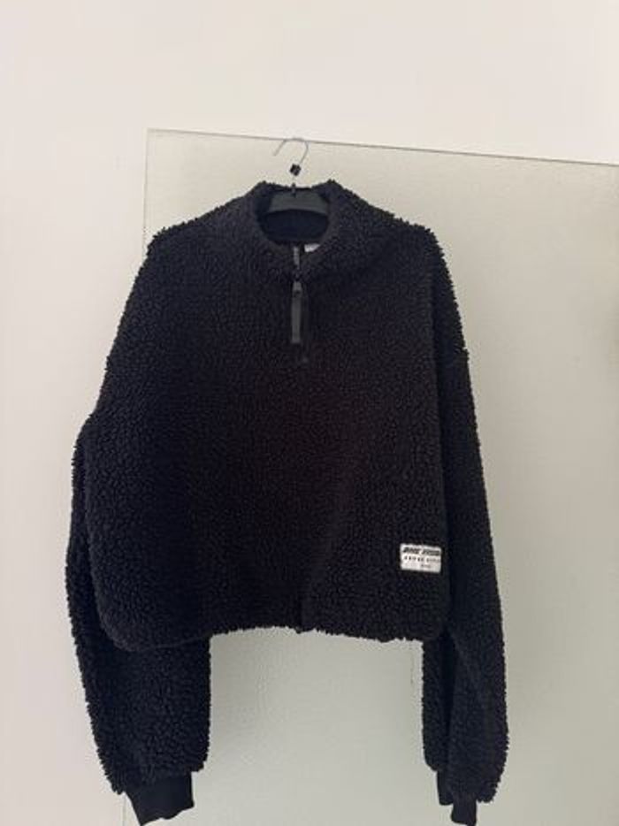 Pull/Sweat polaire à col zippé - moumoute