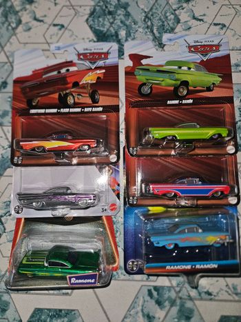 Lot de 6 voitures cars Mattel neuves Disney Pixars ramone
