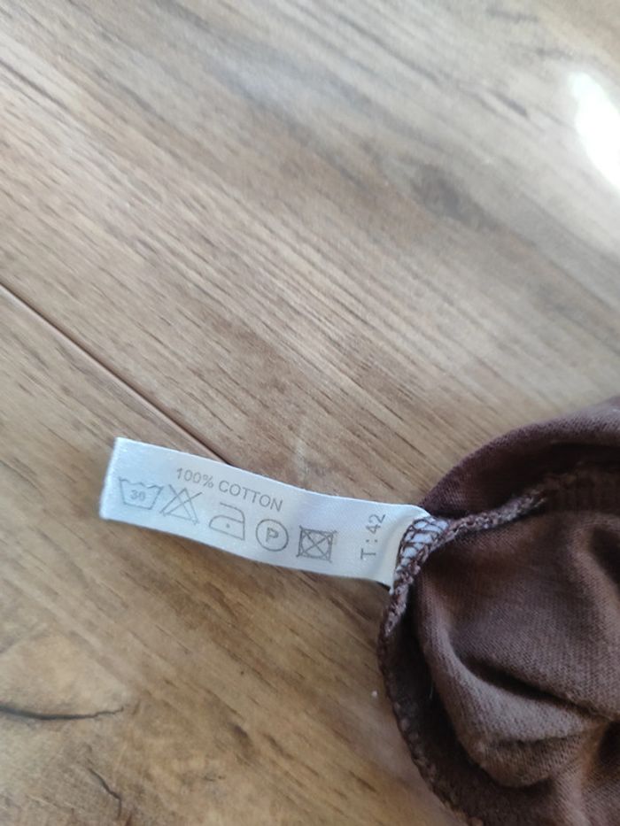 Blouse "Machin Chose" marron T.42 - photo numéro 6