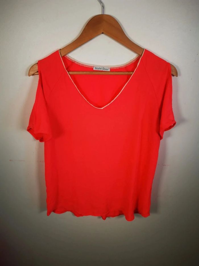 C33 blouse rose Scarlet Roos T1