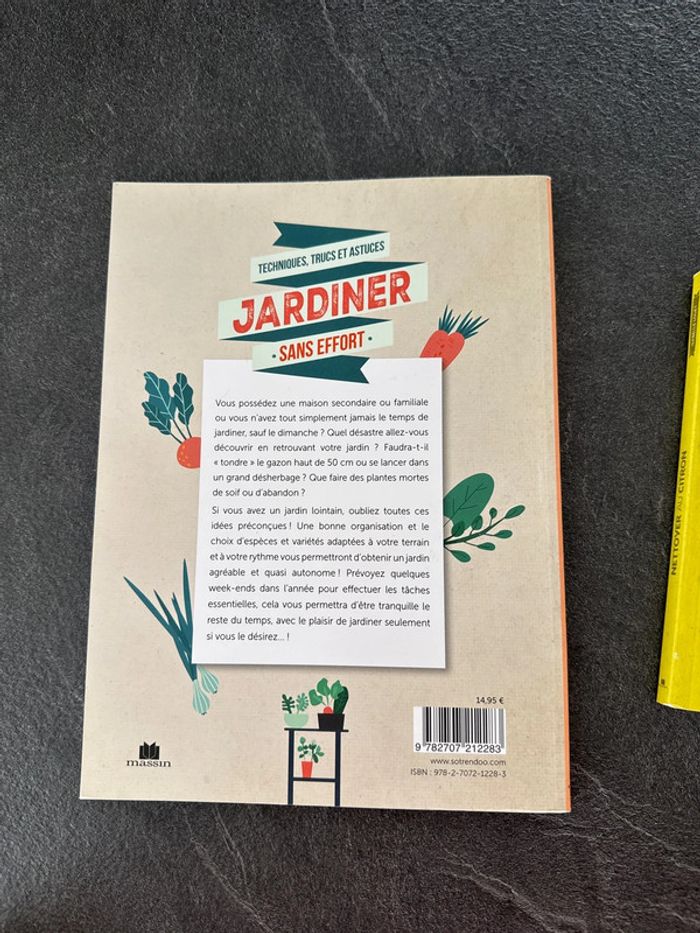 Lot 2 livres- jardiner sans efforts + nettoyer au citron - très bon état - photo numéro 3