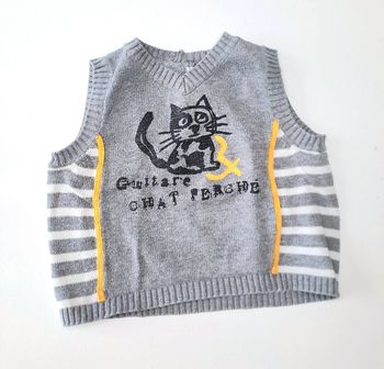 Pull sans manches 12 mois