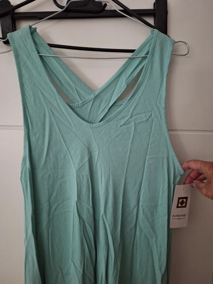 Robe en viscose vert d'eau - photo numéro 3