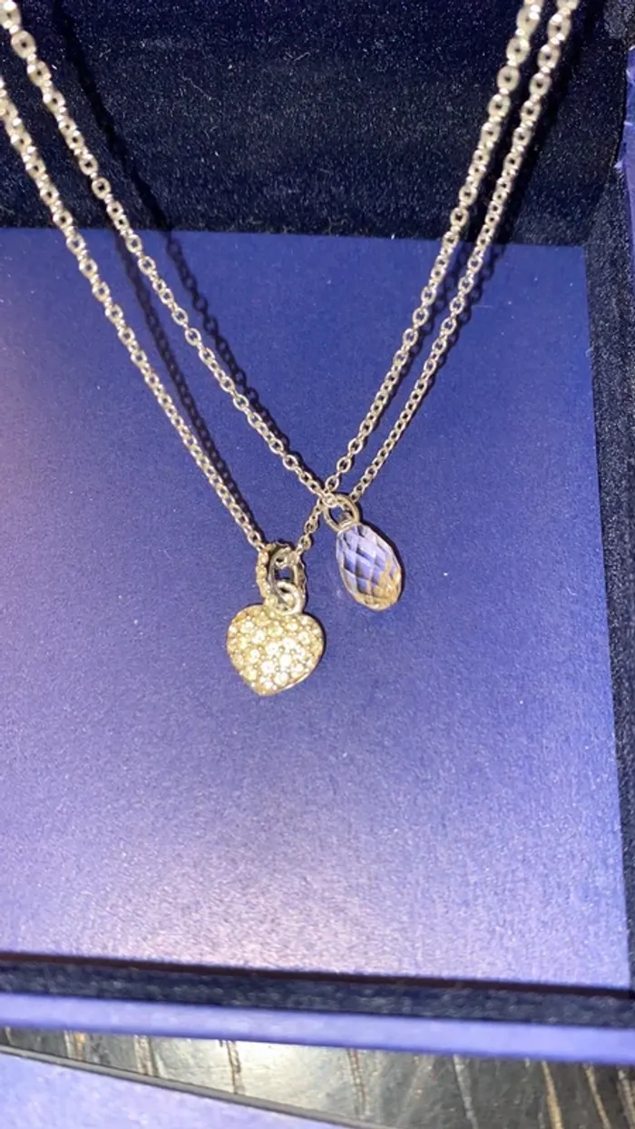 Double collier-pendentif Swarovski - photo numéro 2
