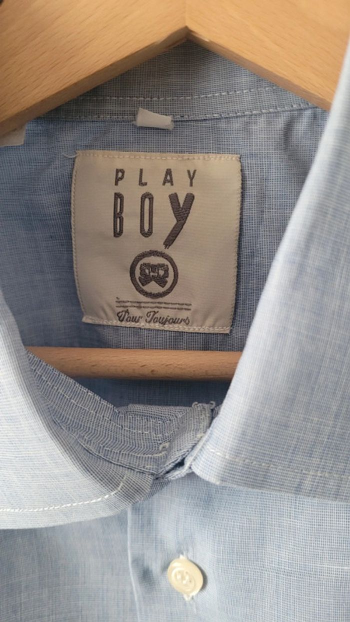 Chemise bleue Play boy - photo numéro 4