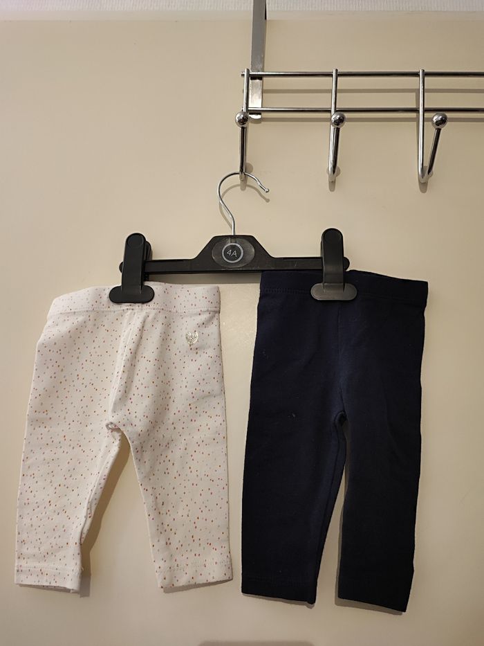 Lot de 4 leeging bébé fille - photo numéro 2