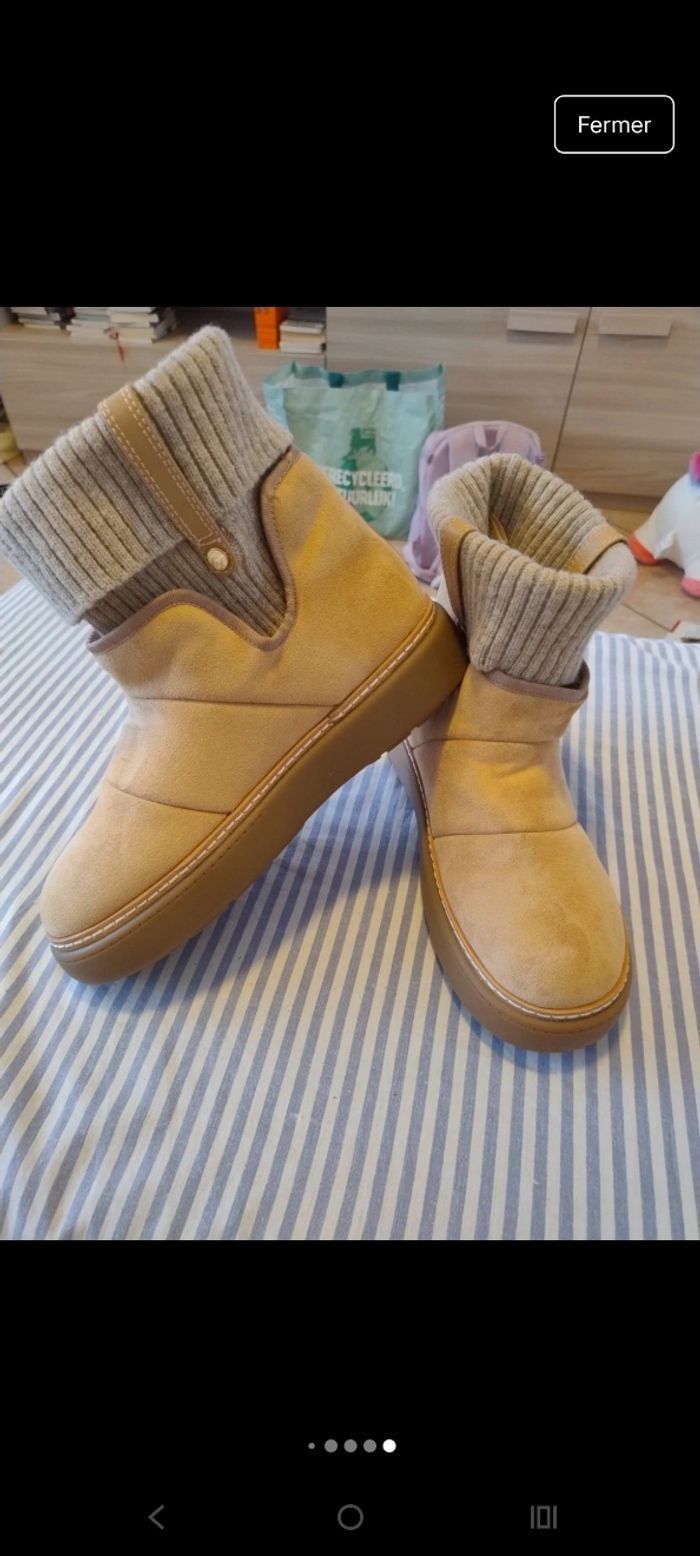 Bottines Zara en suède - photo numéro 6