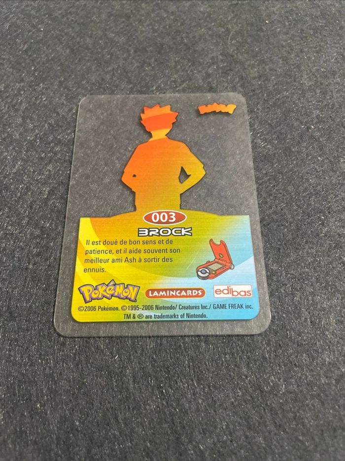 Carte Pokémon Lamincards Brock 003 Français 2006 - photo numéro 2