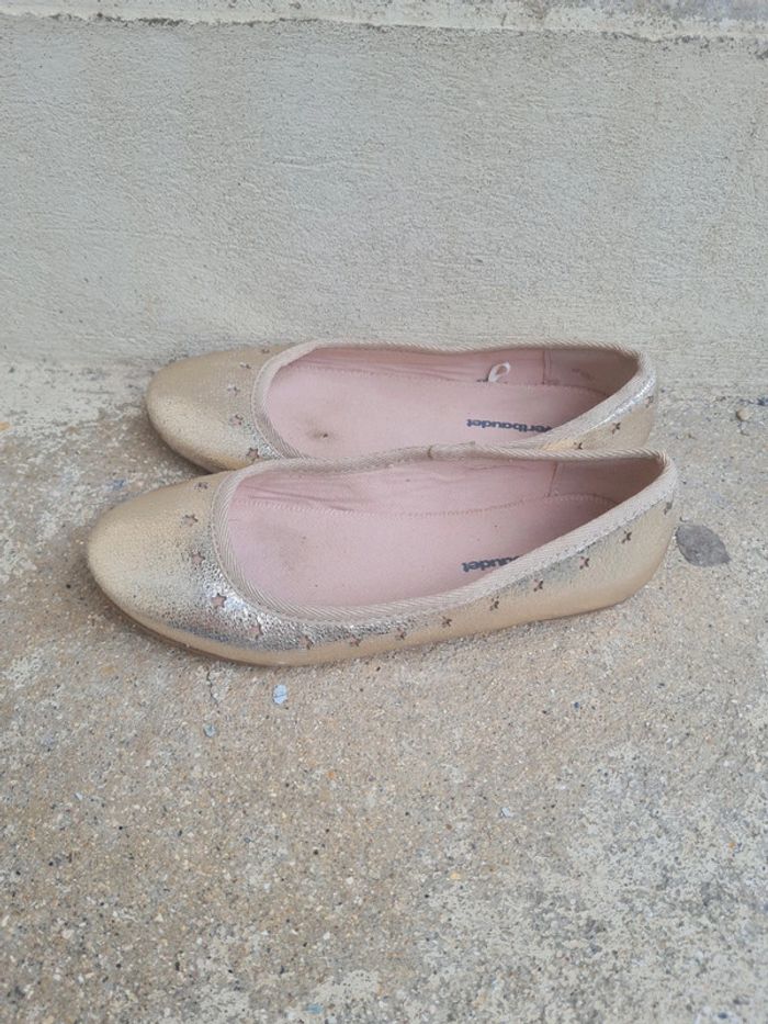 Ballerines Verbaudet dorées taille 34 - photo numéro 2